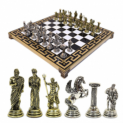 Шахматы Геракл с металлическими фигурами, 275*275