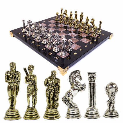 Шахматы Атлас с металлическими фигурами, 300*300