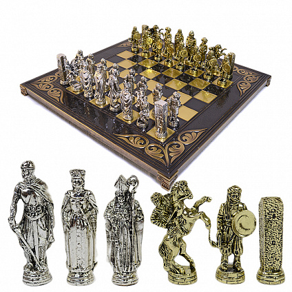 Шахматы Эль Сид с металлическими фигурами, 385*385